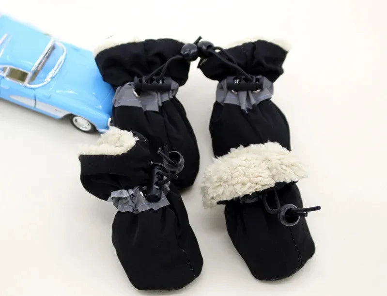 Waterproof Winter Pet Dog Shoes(4 pieces)