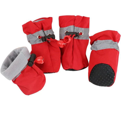 Waterproof Winter Pet Dog Shoes(4 pieces)