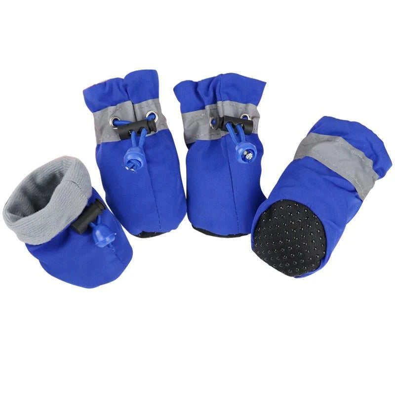 Waterproof Winter Pet Dog Shoes(4 pieces)