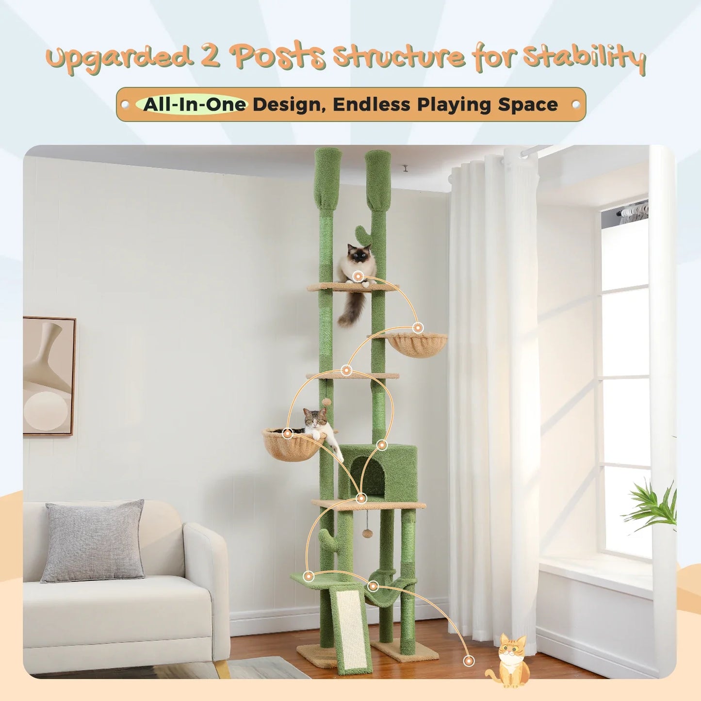 7 Tiers Cat Climbing Tree